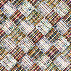 Square seamless texture of traditional village doormat