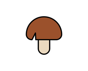 Mushroom premium line icon. Simple high quality pictogram. Modern outline style icons. Stroke vector illustration on a white background. 