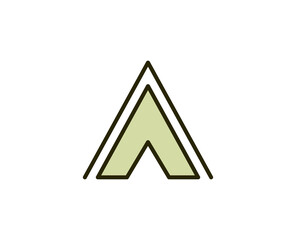 Tent premium line icon. Simple high quality pictogram. Modern outline style icons. Stroke vector illustration on a white background. 