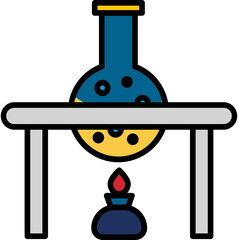 Science lab icon. Science concept icon style