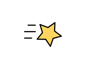 Star premium line icon. Simple high quality pictogram. Modern outline style icons. Stroke vector illustration on a white background. 