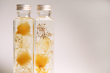 ハーバリウム 瓶 きれい 黄色 イエロー インテリア