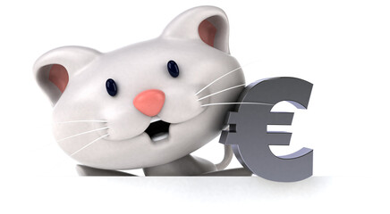 Fun cat - 3D Illustration