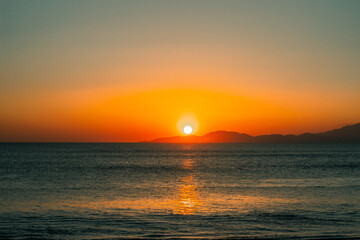 Fototapeta premium sunset over the sea