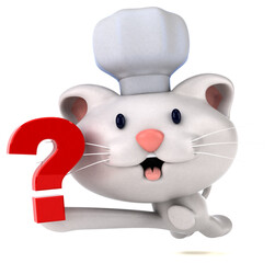 Fun cat - 3D Illustration