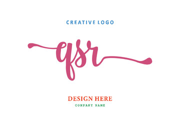 QSR lettering logo is simple, easy to understand and authoritative