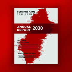 New professional corporate business annual report cover page design templates