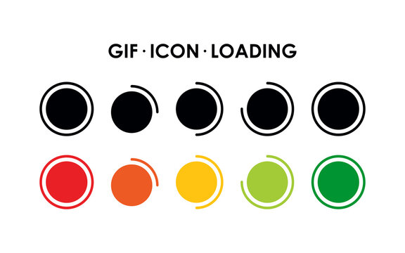 Animation Loading Circle Icon Loading Gif Loading Screen Gif