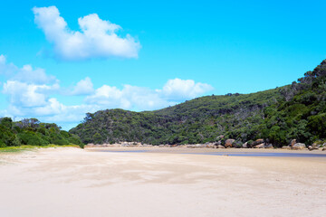 Scenic Tidal river at Wilson Promontory national park, Australia.