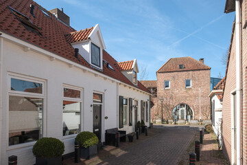 Fototapeta na wymiar Vanghenpoort in Harderwijk, Gelderland Province, The Netherlands