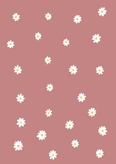 Seamless background with flowers. Flowers illustration.