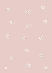 Seamless background with hearts. Hearts illustration.