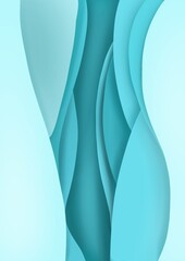 Abstract blue wave background. Abstract illustration.