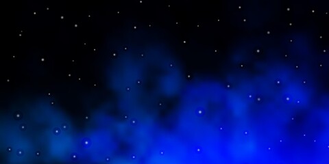 Dark Pink, Blue vector texture with beautiful stars.