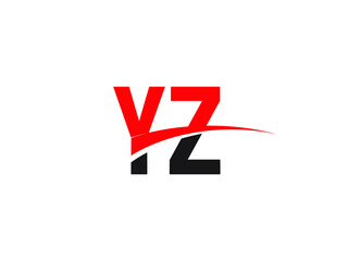 Obraz premium YZ Letter Initial Logo Design Template