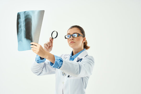 doctor with medical x-ray diagnostics hospital for professionals