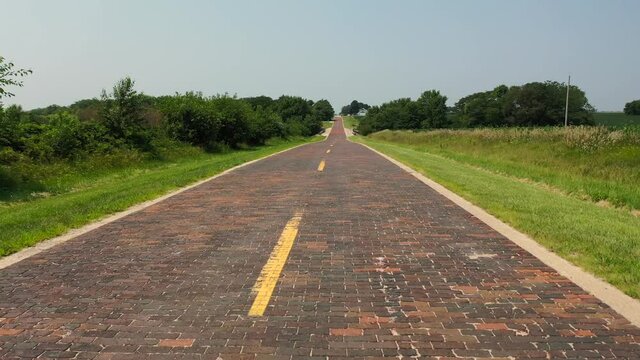 Brick Road in Auburn Illinois