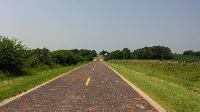 Brick Road in Auburn Illinois