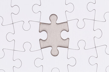 white jigsaw puzzle