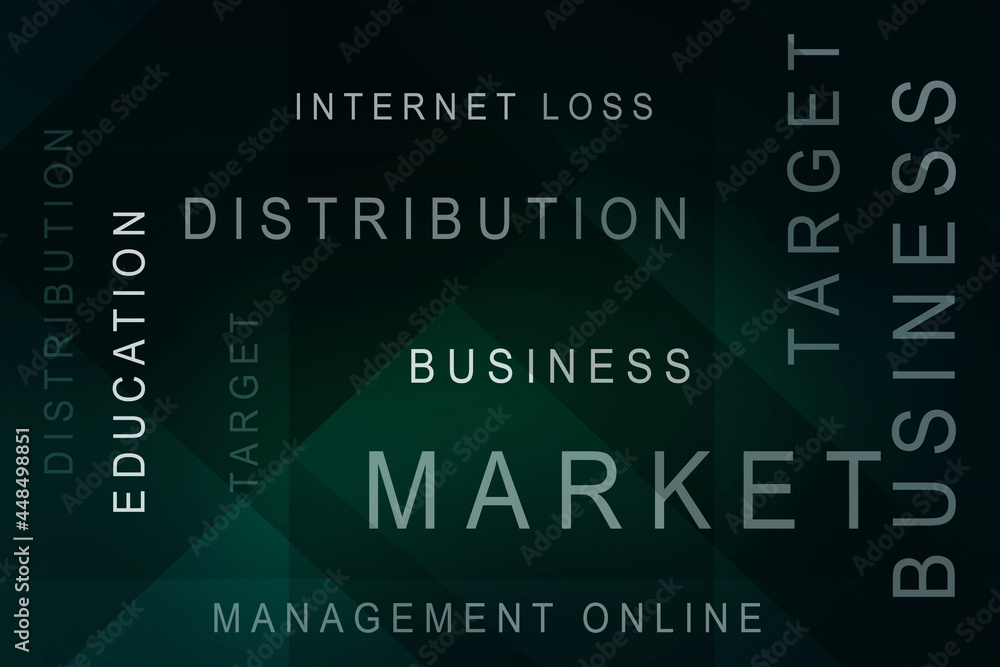 Poster 2d digital abstract business networking background