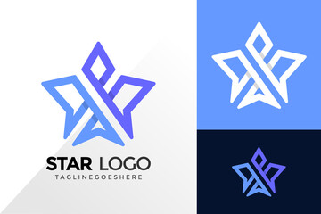 Abstract Star Logo Design, Brand Identity Logos Designs Vector Illustration Template