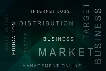 2D Digital Abstract Business Networking background 