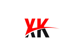 XK Letter Initial Logo Design Template