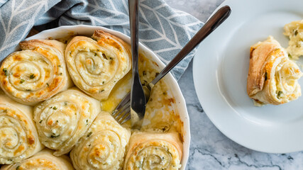 cheese Rolls with cottage cheese. homemde bakery