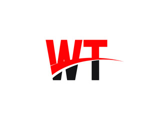 WT Letter Initial Logo Design Template