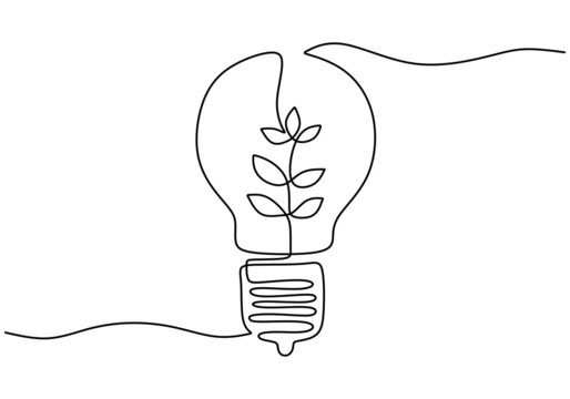 Abstract Color Light Bulb As Line Drawing On White Background Royalty Free  SVG, Cliparts, Vectors, and Stock Illustration. Image 181617355.