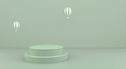 3D scene background material creative product showcase