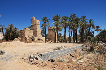 The arab village close Najran, Asir region, Saudi Arabia