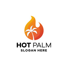 Palm Gradient Logo Template