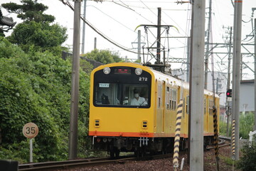 三岐鉄道北勢線の特徴ある電車