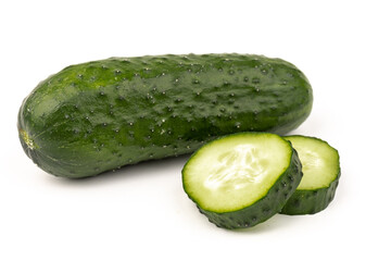 cucumber vegetable isolated on white background