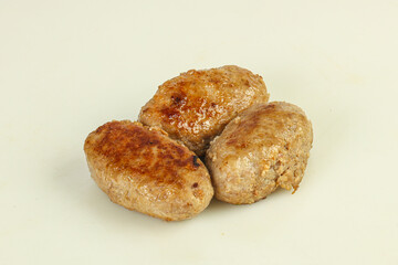 Homemade roasted cutlet minced meat