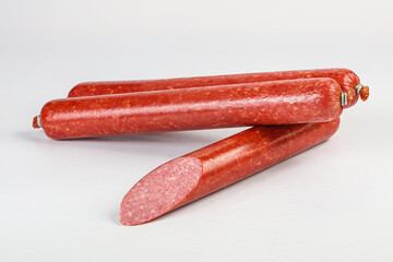 Boiled pork sausages for breakfast