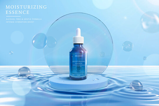 3d hydrating moisturizer banner ad