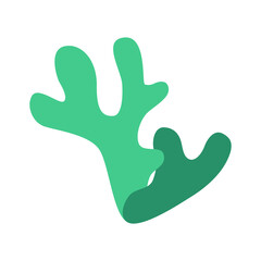 Icelandic green moss two twigs logo