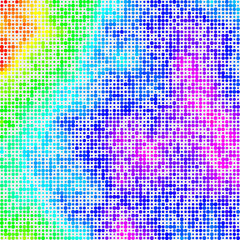 Color Pixels Cloud Abstract Computational Generative Art background illustration