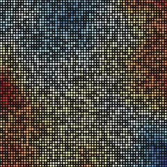 Color Pixels Cloud Abstract Computational Generative Art background illustration