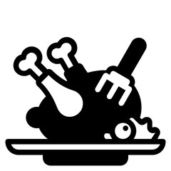 turkey glyph icon