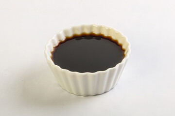 Asian soya sauce in the bowl