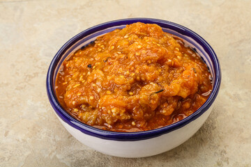Caucasian cuisine - Mangal salad with vegetables