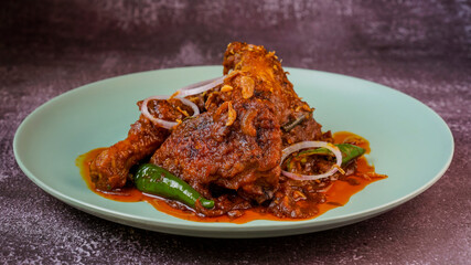 Spicy Red Curry Chicken.