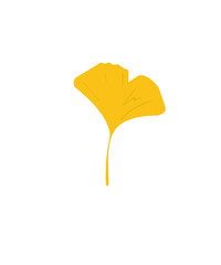 Naklejka premium vector autumn leaf on white. simple flat and cartoon graphics of botanical leaflet illustration. simple drawing of autumn bright leaf trending