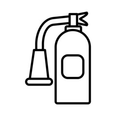 Fire Extinguisher Free Vector Line Icon Design
