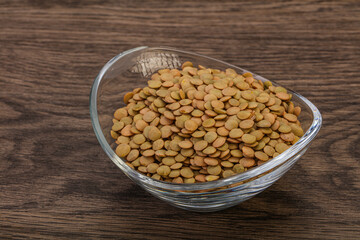 Vegan cuisine - Dry lentil heap
