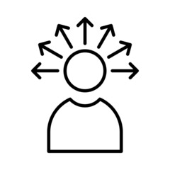 Decision Vector Line Icon Design