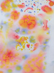 colourful watercolor abstract background hand drawn watercolor drops and circles